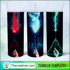 Expecto Patronum Full Tumbler Wrap Tumbler Wrap – Digital Download