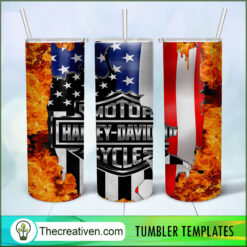 Motor Harley-Davidson Cycles Full Tumbler Tumbler Wra Design 98539