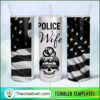 Police Wife Full Tumbler Wrap Tumbler Wrap – Digital D Design 98571