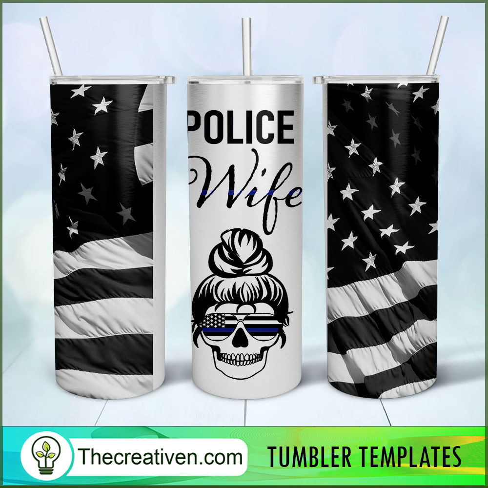 Police Wife Full Tumbler Wrap Tumbler Wrap – Digital D Design 98571 1 Police Wife Full Tumbler Wrap Tumbler Wrap – Digital D Design 98571