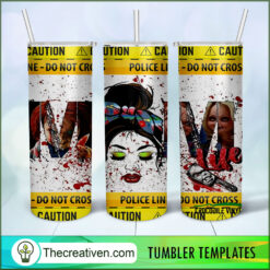 Horror Mom Life Full Tumbler Wrap Tumbler Wrap – Digital Download
