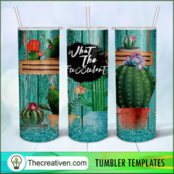 What The Fucculent Full Tumbler Wrap Tumbler Wrap – Digital Download