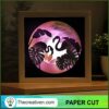 Flamingo Shadow Box, Flamingo Paper Cut, 3D Box 2 7