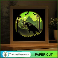 Dinosaur Shadow Box, The Jurassic Paper Cut, 3D Box