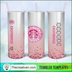Pink Glitter Starbucks Full Tu Tumbler Wrap Download