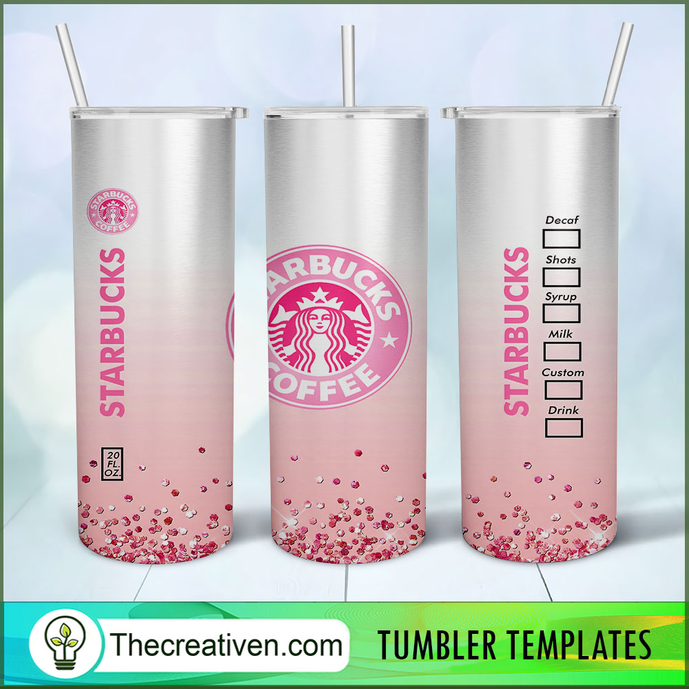 Pink Glitter Starbucks Full Tu Tumbler Wrap Download 1 Pink Glitter Starbucks Full Tu Tumbler Wrap Download