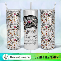 Coffee Life Full Tumbler Wrap Tumbler Wrap – Digital Download