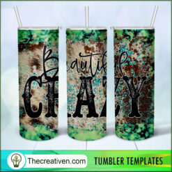 Beautiful Crazy Full Tumbler Wrap Tumbler Wrap – Digit Design 99047