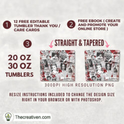 Alternative view of The Cannibal Full Tumbler Wrap Tumbler Wrap – Digital Download