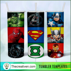 Marvel And DC Super Heroes Ful Tumbler Wrap Download