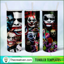 Joker Full Tumbler Wrap Tumbler Wrap – Digital Downloa Design 99381