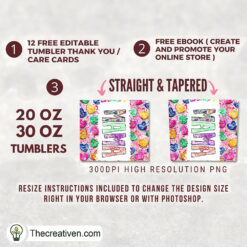 Alternative view of Mama Heart Full Tumbler Wrap Tumbler Wrap – Digital Download