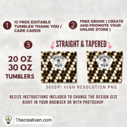 Alternative view of Queen And Bee Full Tumbler Wrap Tumbler Wrap – Digital Download