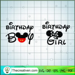 Disney Birthday Kid SVG Cut File for Cricut & Silhouette