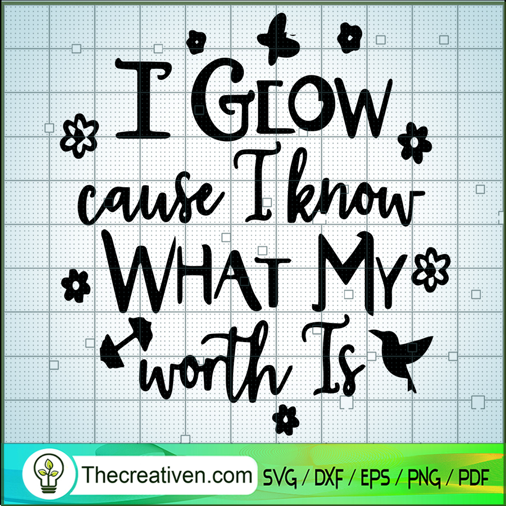 I Glow Cause I Know What My SVG Cut File for Cricut 1 I Glow Cause I Know What My SVG Cut File for Cricut