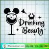 Drinking Beauty SVG Cut File for Cricut & Silhouette