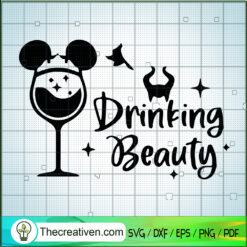 Drinking Beauty SVG Cut File for Cricut & Silhouette