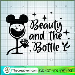 Beauty And The Bottle SVG Cut File for Cricut & Silhouette