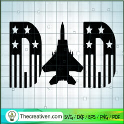 Dad Jet Plane SVG, American Dad SVG, Happy Father's Day SVG