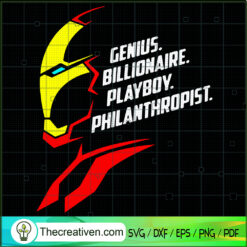 Genius Billionaire Play Boy  SVG Cut File for Cricut