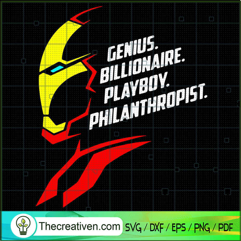 Genius Billionaire Play Boy SVG Cut File for Cricut 1 Genius Billionaire Play Boy SVG Cut File for Cricut