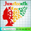 Black Woman Juneteenth SVG Cut File for Cricut & Silhouette 2 Black Woman Juneteenth copy