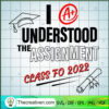 I Understood The Assignment SVG Cut File for Cricut 2 I Understood the Assignment 2022 copy