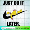 Homer Simpson x Nike SVG, Nike Just Do It SVG, Simpson SVG