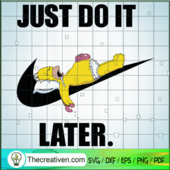 Homer Simpson x Nike SVG, Nike Just Do It SVG, Simpson SVG