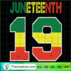 Juneteenth 19 SVG, African American SVG, 19th June SVG