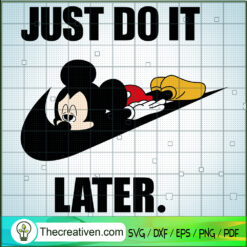 Nike x Mickey Mouse SVG, Nike Just Do It SVG, Disney Mickey SVG