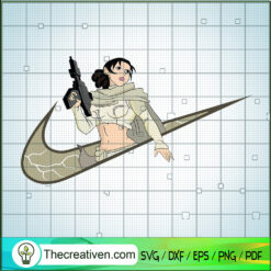 Nike x Padme Amidala SVG, Nike Logo SVG, Star Wars Characters SVG
