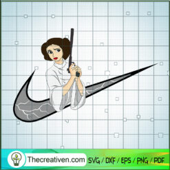 Nike x Princess Leia Organa SVG Cut File for Cricut & Silhouette