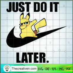 Pikachu x Nike SVG, Nike Just Do It SVG, Pikachu SVG