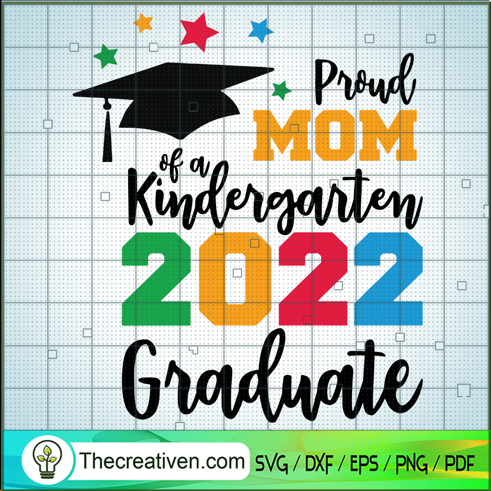 Proud Mom Of A Kindergarten SVG Cut File for Cricut 1 Proud Mom Of A Kindergarten SVG Cut File for Cricut