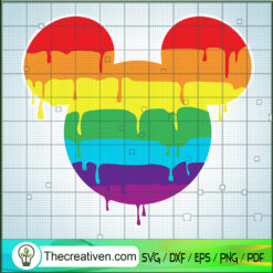 Rainbow LGBT Mickey Mouse SVG, Mickey Colorful SVG, LGBT SVG
