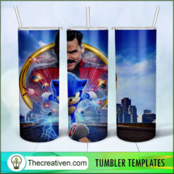 Sonic Poster Full Tumbler Wrap Tumbler Wrap – Digital Download