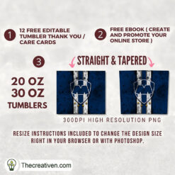 Alternative view of C.F Monterrey Grunge Full Tumbler Wrap Tumbler Wrap – Digital Download