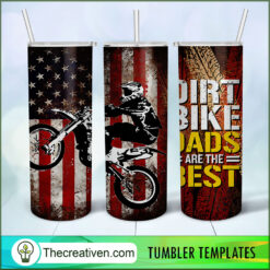 Dirt Bike Dads Are The Best Fu Tumbler Wrap Download