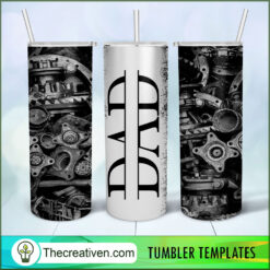 Engine Dad Full Tumbler Wrap Tumbler Wrap – Digital Download