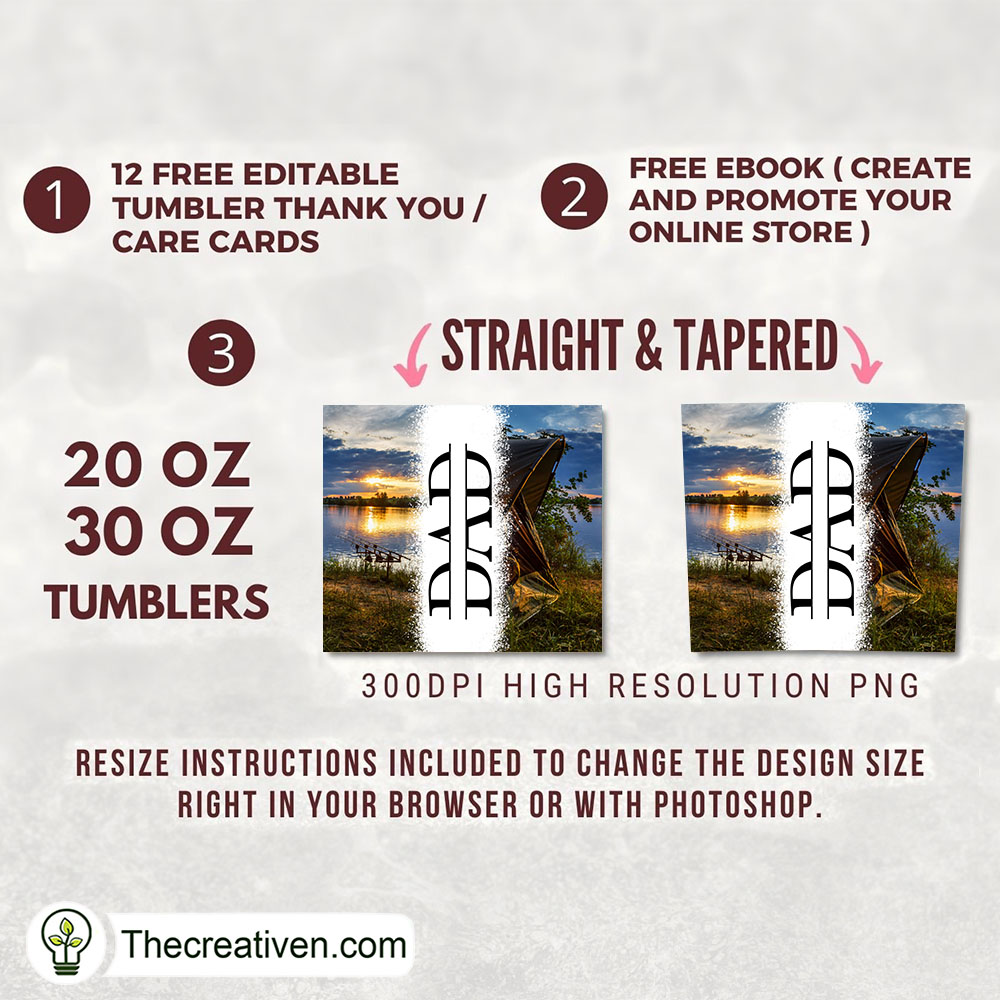Camping Dad Full Tumbler Wrap Tumbler Wrap – Digital Download 2 Camping Dad Full Tumbler Wrap Tumbler Wrap – Digital Download - Image 2