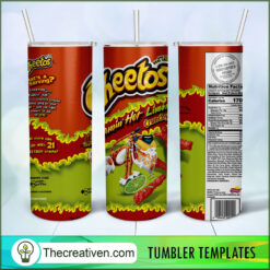Cheetos Snack Full Tumbler Wrap Tumbler Wrap – Digital Download