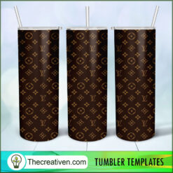 Louis Vuitton Background Full Tumbler Wrap Download