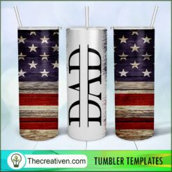 USA Flag Patriotic Dad Full Tu Tumbler Wrap Download