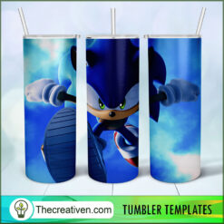 Sonic Run Full Tumbler Wrap Tumbler Wrap – Digital Download