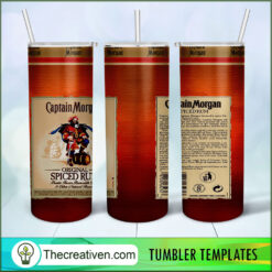 Captain Morgan Full Tumbler Wrap Tumbler Wrap – Digital Download