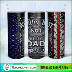 World's Best Dad Full Tumbler Wrap Tumbler Wrap – Digital Download