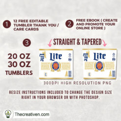 Alternative view of Lite Bottle Full Tumbler Wrap Tumbler Wrap – Digital Download