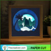 Summer Vacation Shadow Box, Dolphin Paper Cut, 3D Cut Light Box 2 5