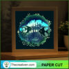 Ocean Fish Shadow Box, Ocean Paper Cut, 3D Cut Light Box 3 6